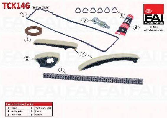 FAI AUTOPARTS TCK146 Комплект цели привода распредвала