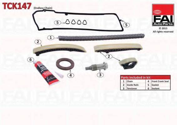 FAI AUTOPARTS TCK147 Комплект цели привода распредвала