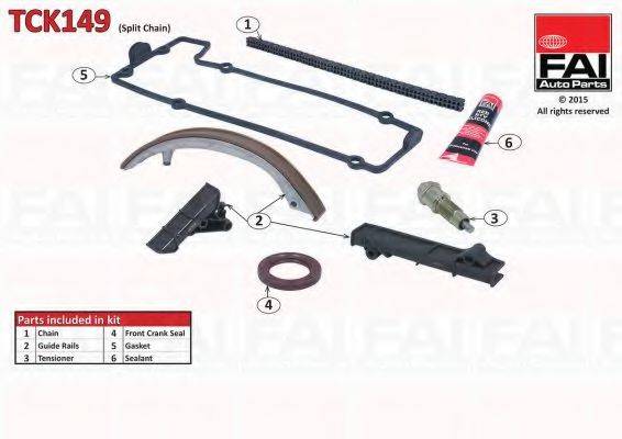 FAI AUTOPARTS TCK149 Комплект цели привода распредвала