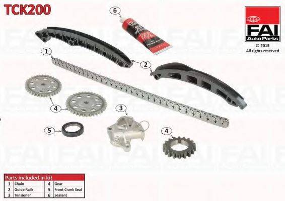 FAI AUTOPARTS TCK200 Комплект цели привода распредвала