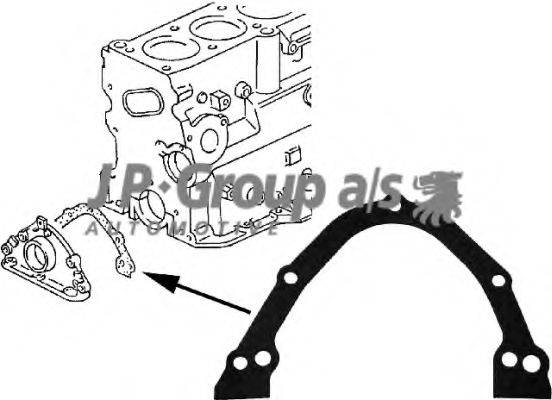 JP GROUP 1119100300 Прокладка, крышка картера (блок-картер двигателя)