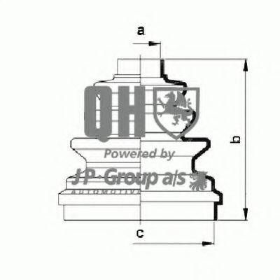 JP GROUP 3143601269 Комплект пылника, приводной вал