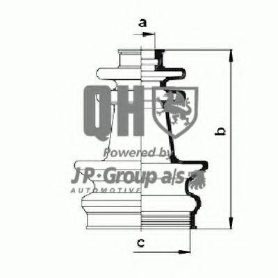 JP GROUP 1553700159 Комплект пылника, приводной вал