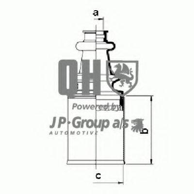 JP GROUP 3143700919 Комплект пылника, приводной вал