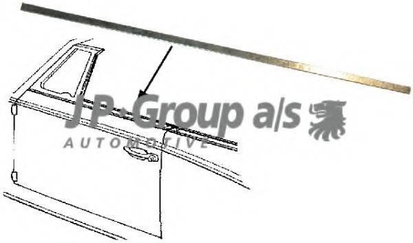 JP GROUP 8186002706 Облицовка / защитная накладка, стекло двери