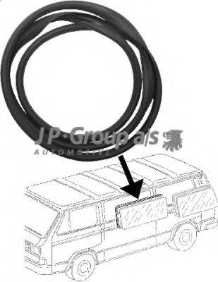 JP GROUP 8186100300 Прокладка, боковое стекло