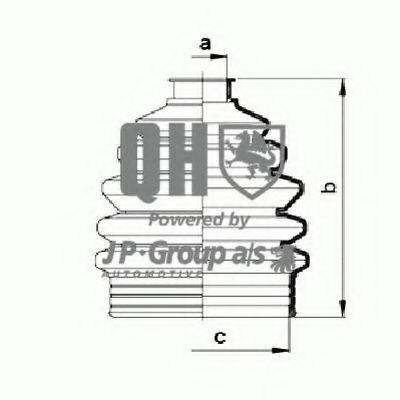 JP GROUP 1243602319 Комплект пылника, приводной вал