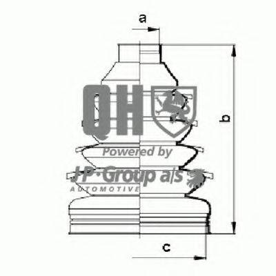 JP GROUP 1543701119 Комплект пылника, приводной вал