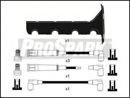 STANDARD OES222T Комплект проводов зажигания