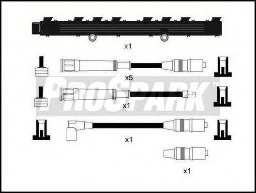 STANDARD OES225T Комплект проводов зажигания