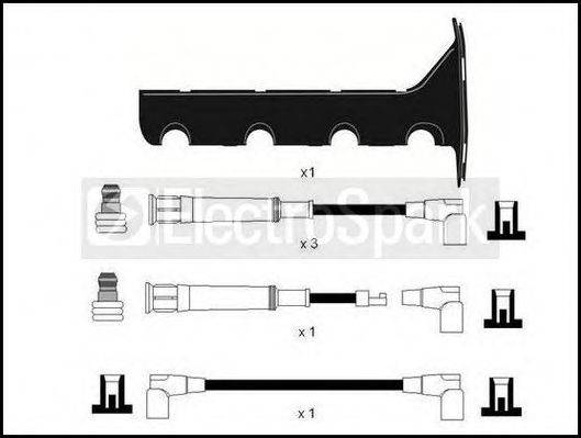 STANDARD OEK891T Комплект проводов зажигания