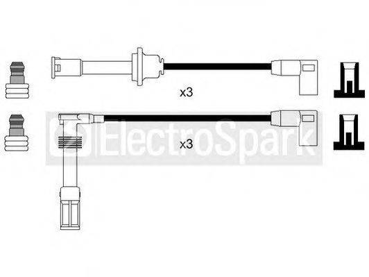 STANDARD OEK809 Комплект проводов зажигания
