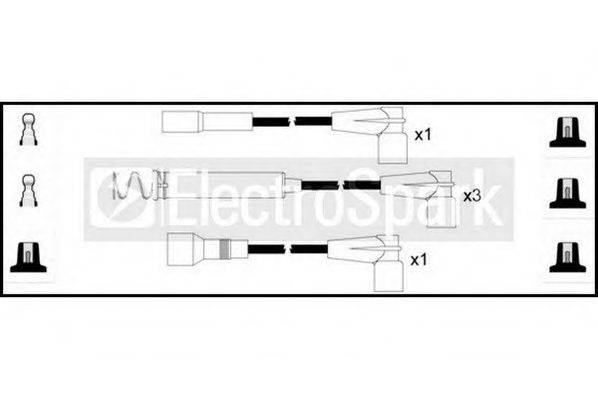 STANDARD OEK126 Комплект проводов зажигания