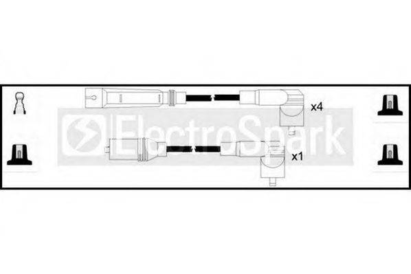 STANDARD OEK742 Комплект проводов зажигания