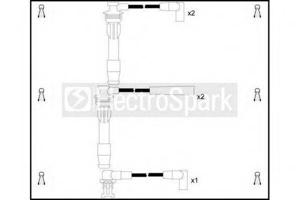 STANDARD OEK097 Комплект проводов зажигания