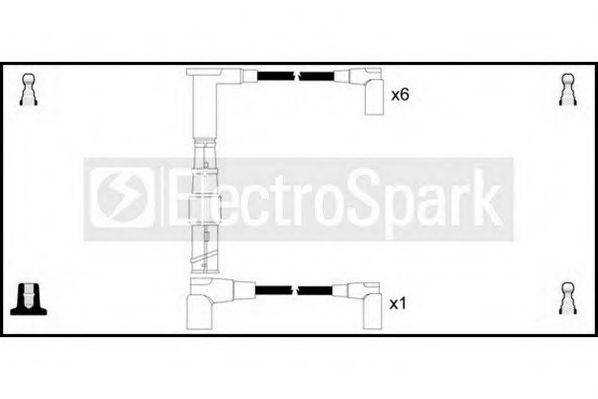 STANDARD OEK703 Комплект проводов зажигания