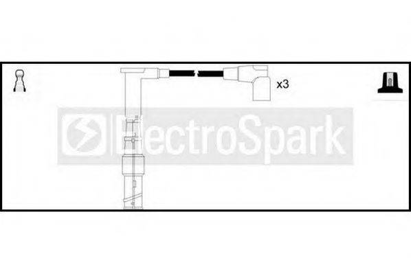 STANDARD OEK746 Комплект проводов зажигания