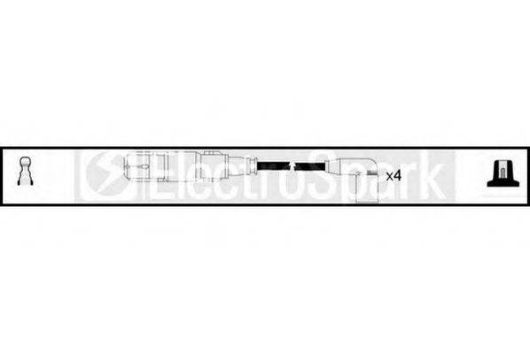 STANDARD OEK582 Комплект проводов зажигания