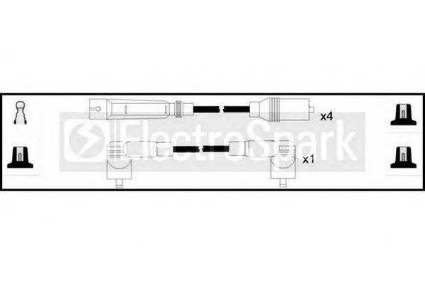STANDARD OEK129 Комплект проводов зажигания