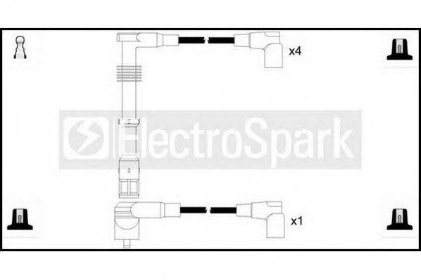 STANDARD OEK668 Комплект проводов зажигания