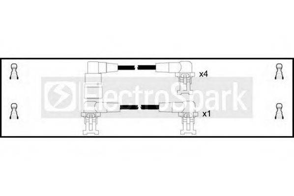 STANDARD OEK242 Комплект проводов зажигания