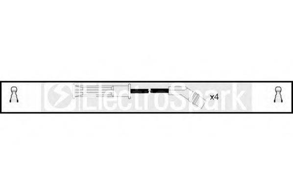 STANDARD OEK481 Комплект проводов зажигания
