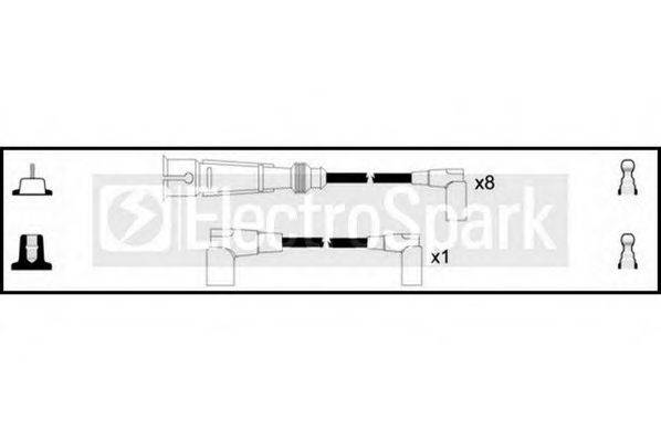 STANDARD OEK268 Комплект проводов зажигания