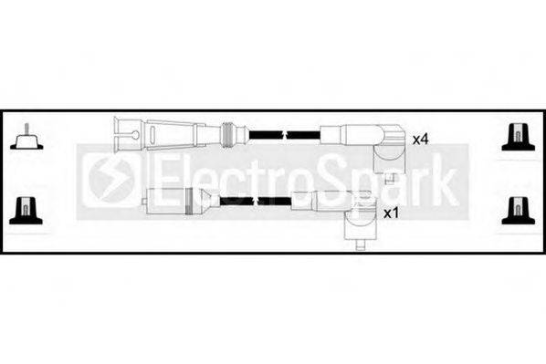 STANDARD OEK643 Комплект проводов зажигания