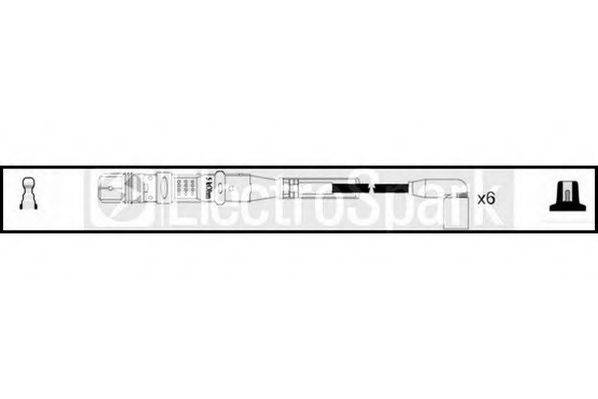 STANDARD OEK786 Комплект проводов зажигания