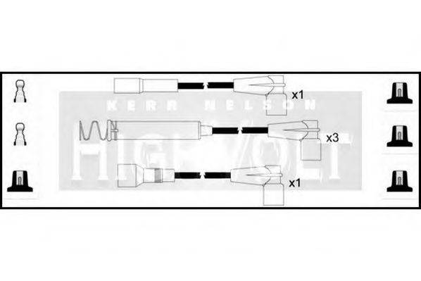 STANDARD OEF049 Комплект проводов зажигания