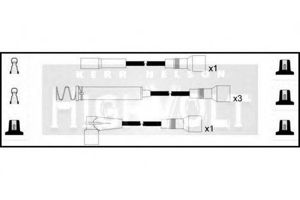STANDARD OEF043 Комплект проводов зажигания