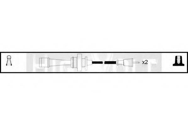 STANDARD OEF124 Комплект проводов зажигания