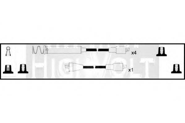 STANDARD OEF349 Комплект проводов зажигания