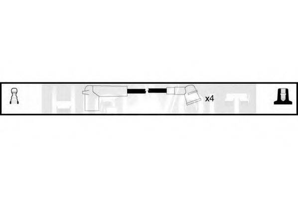 STANDARD OEF812 Комплект проводов зажигания