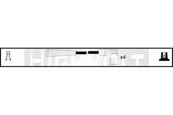 STANDARD OEF621 Комплект проводов зажигания