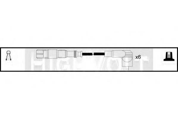 STANDARD OEF776 Комплект проводов зажигания