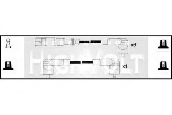 STANDARD OEF766 Комплект проводов зажигания