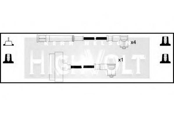 STANDARD OEF431 Комплект проводов зажигания