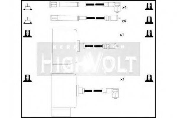 STANDARD OEF433 Комплект проводов зажигания