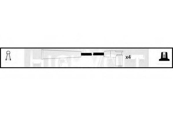 STANDARD OEF655 Комплект проводов зажигания