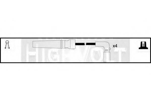 STANDARD OEF803 Комплект проводов зажигания