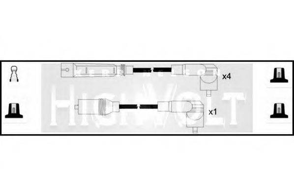 STANDARD OEF771 Комплект проводов зажигания