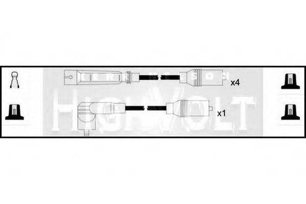 STANDARD OEF678 Комплект проводов зажигания