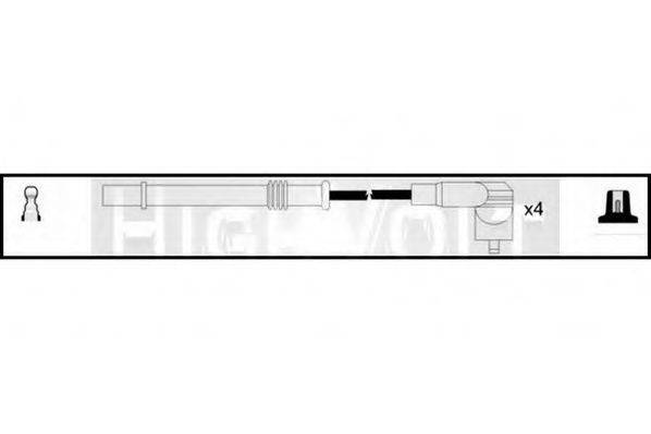 STANDARD OEF1031 Комплект проводов зажигания