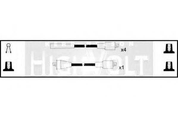 STANDARD OEF178 Комплект проводов зажигания