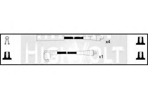 STANDARD OEF001 Комплект проводов зажигания