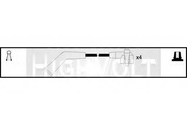 STANDARD OEF272 Комплект проводов зажигания