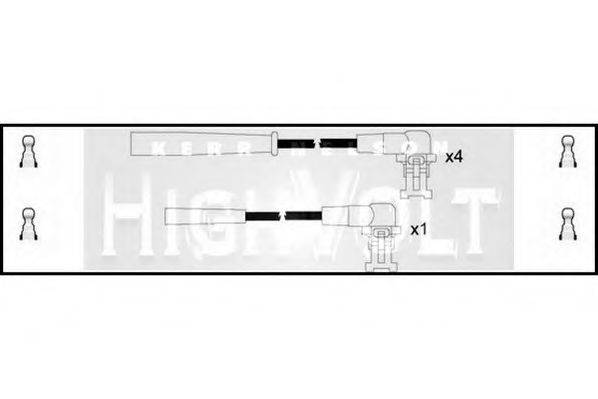 STANDARD OEF095 Комплект проводов зажигания