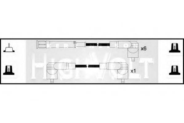 STANDARD OEF037 Комплект проводов зажигания