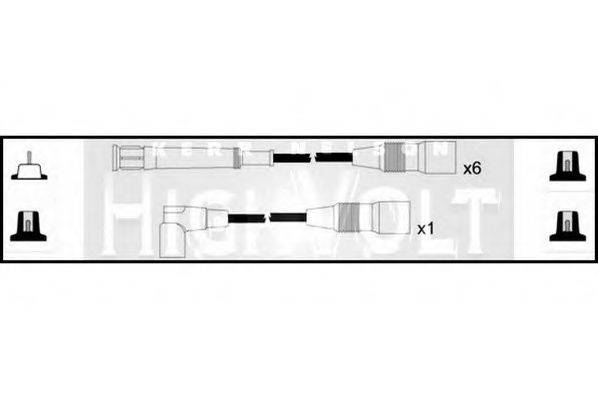 STANDARD OEF038 Комплект проводов зажигания